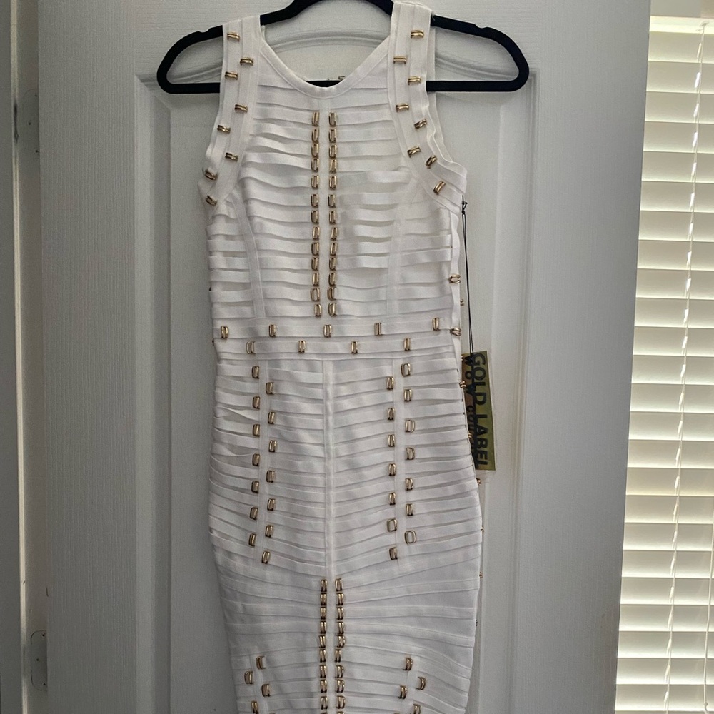 White bandage dress new